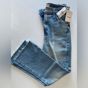 NWT MOTHER sz 30 Hustler Ankle Fray denim